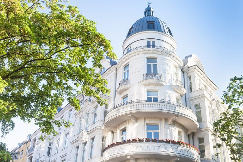 Period apartment building in Munich, Germany