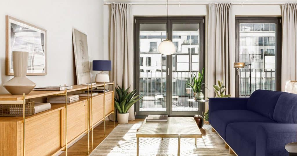 Interior view of the Kurfürst apartments in Berlin Schöneberg