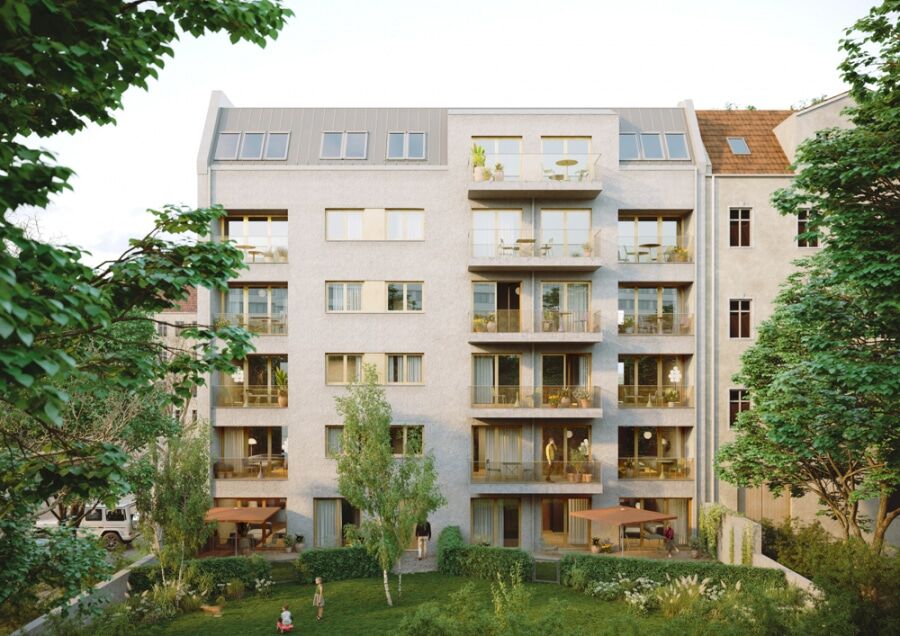 Next to Humannplatz - Prenzlauer Berg! Brand-new 3-room apartment with spacious balcony - Gartenhaus Süd