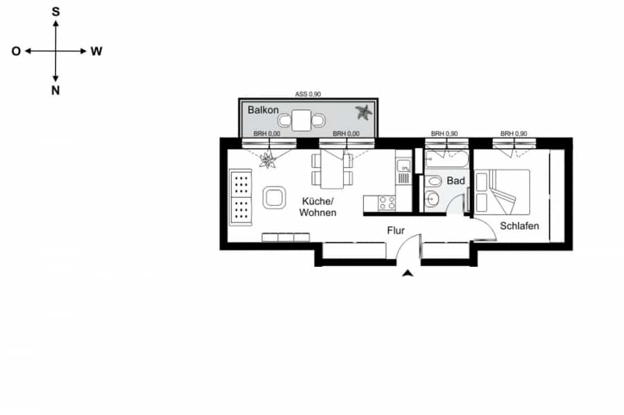 Excellent buy-to-let investment: Brand-new apartment with A+ Energy Class - Grundriss