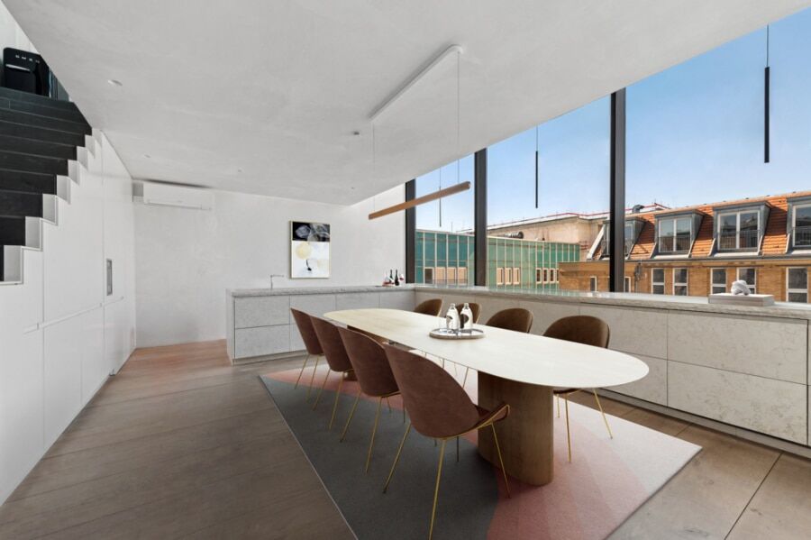Mitte: Prestigious Penthouse on 3 floors with panoramic Terrace & wintergarden next to Alexanderplatz - Bild