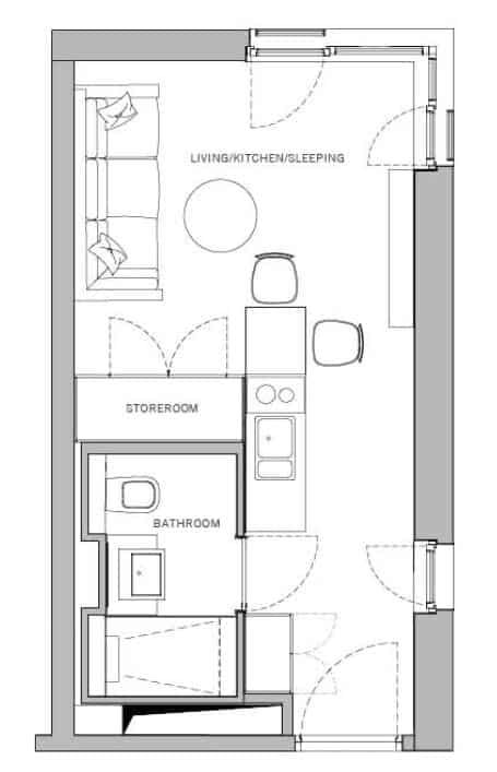Berlin Central Station: Top Investments: New furnished serviced apartment for sale in Mitte - floor plan