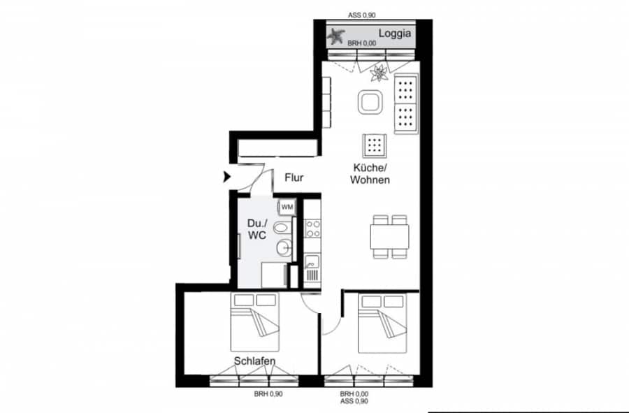 Brand-new 2-room apartment with spacious balcony next to Schönhauser Allee - Bild
