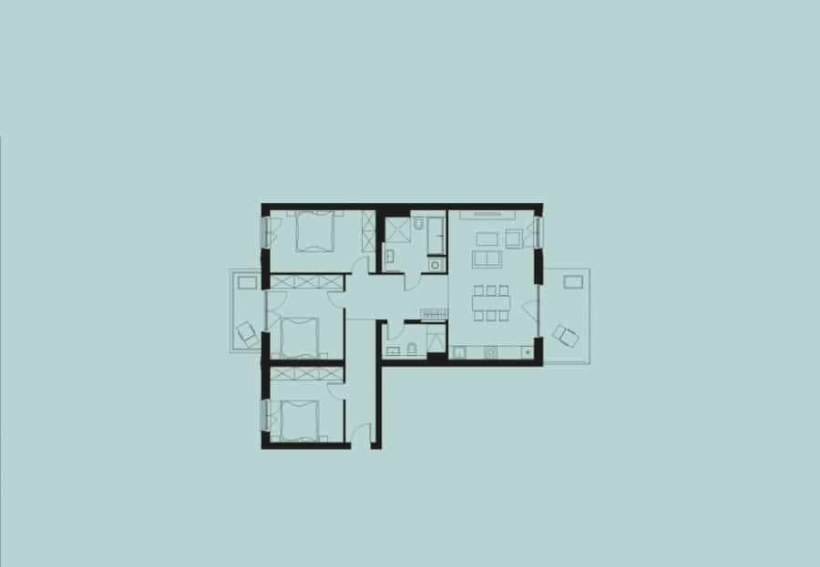 Brand New 4-room apartment with two balconies for sale in Friedrichshain - Bild